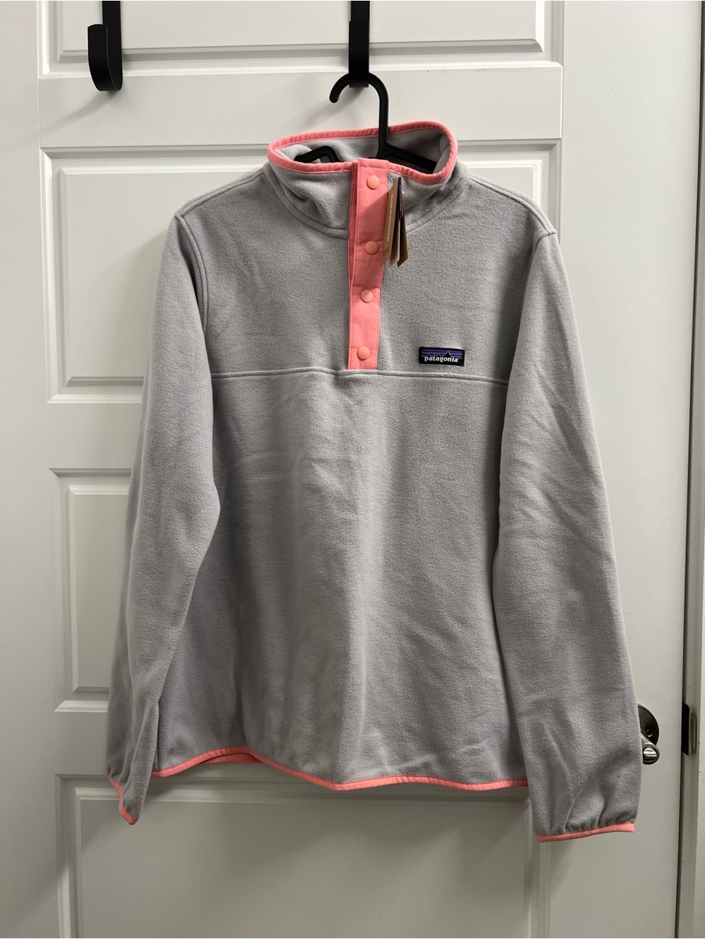 Patagonia Grey Micro D Snap t Fleece Pullover Women’s M